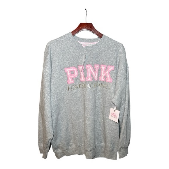NEW! PINK Victoria's Secret x Love Shack Fancy Sweatshirt & Sweatpants Set Large - Picture 7 of 16